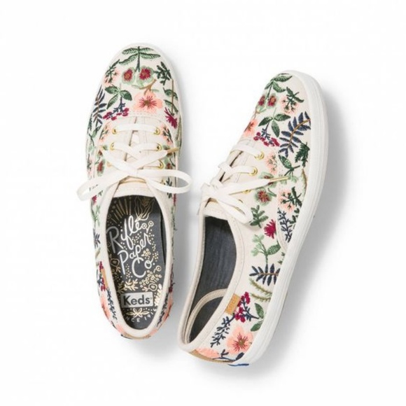 Keds Shoes - NIB Rifle Paper Co. Embroidered Herb Garden Sneakers